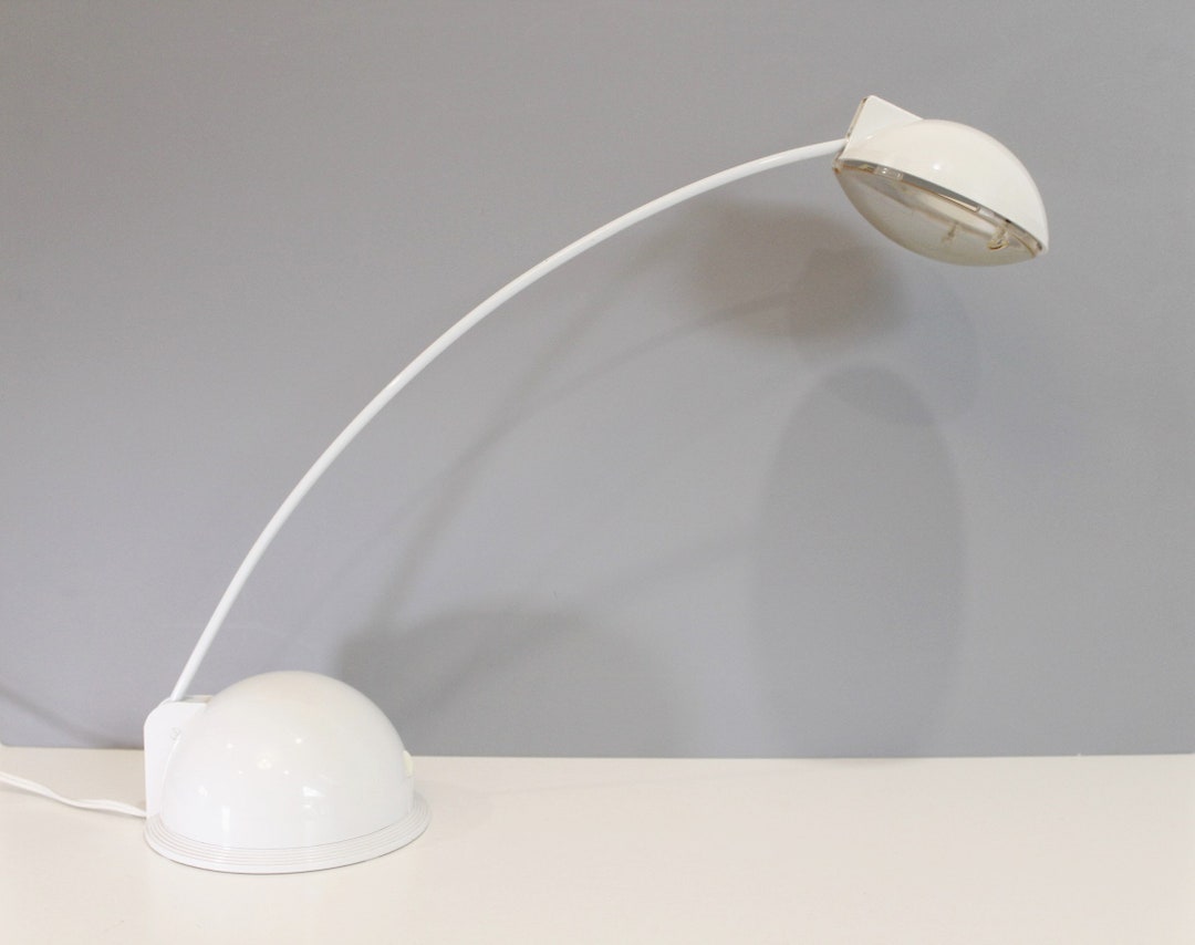 Tensor Arc Desk Lamp White Task Lamp Post Modern 1980s LT592 - Etsy