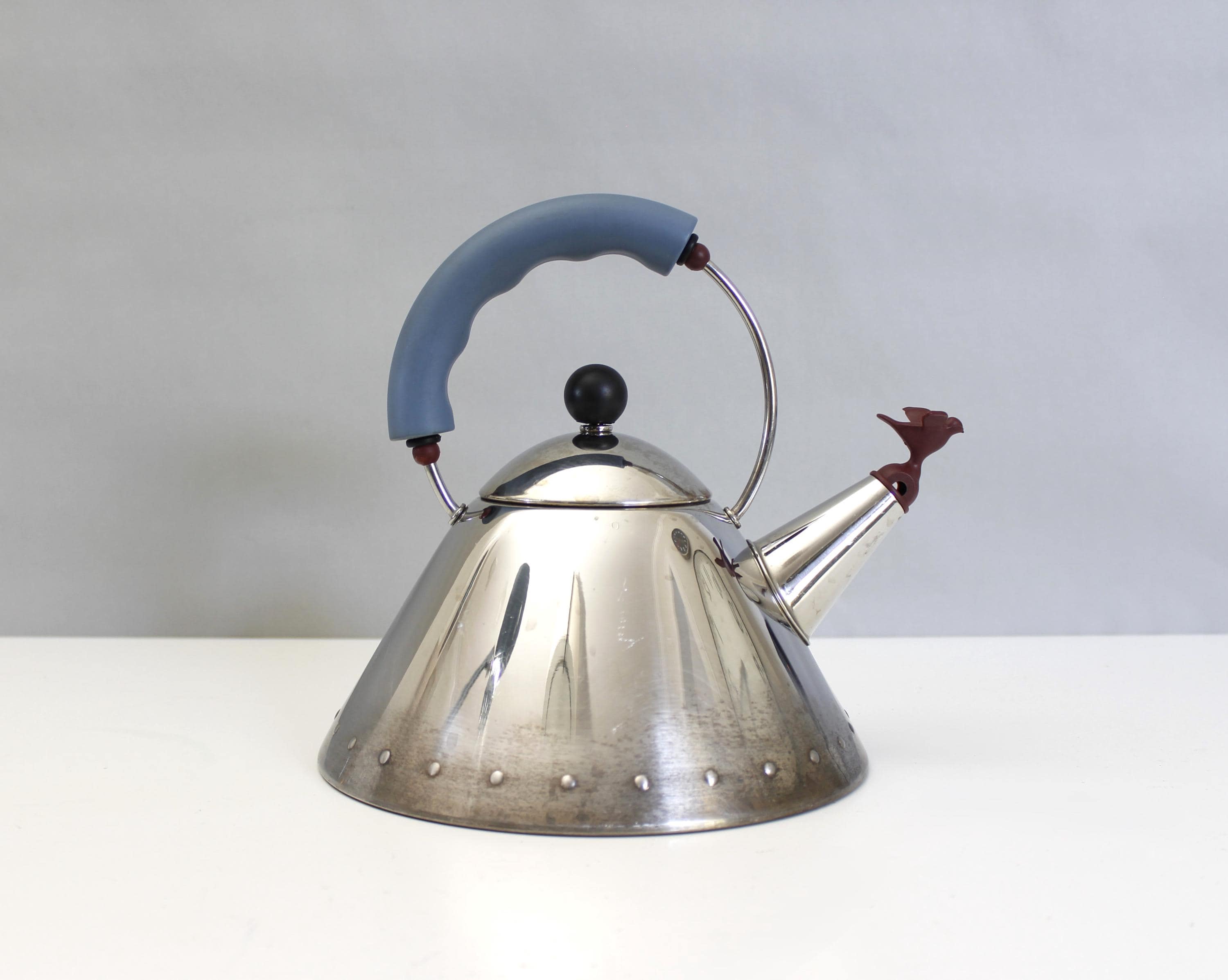 Vintage Alessi 9093 Whistling Bird Tea Kettle Michael Graves