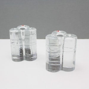 2 Iittala Finland Arkipelago Glass Candle Holders Timo Sarpaneva Crystal