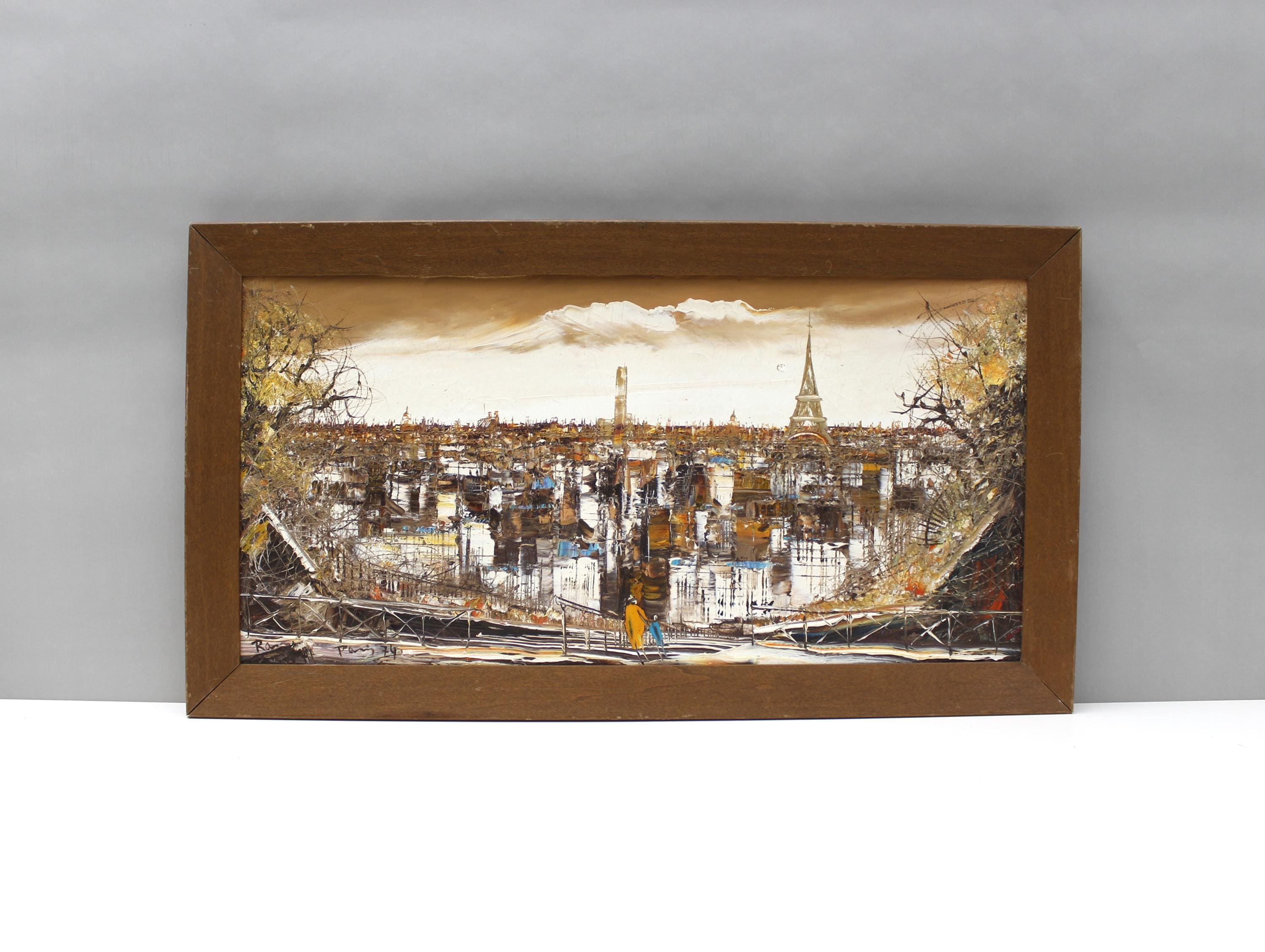1970's Paris Oil Paintings - Etsy