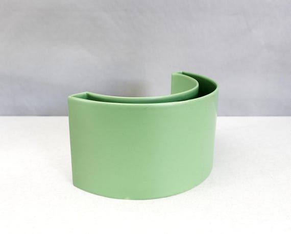 Vintage Asa Selection Germany Ceramic Arch Vase Green 1980s