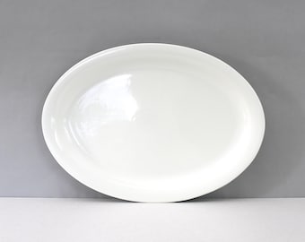 Arabia Finland Arctica Oval Serving Platter White Inkeri Leivo 13