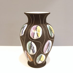 Vintage Bay Keramik Kongo Vase Bodo Mans West German Ceramic Mid Century Modern