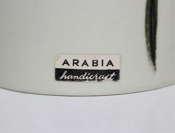 アンティーク雑貨 ARABIA FINLAND SUMMER Vintage Arabia Luster Ware Art Pottery #167 Made In Finland
