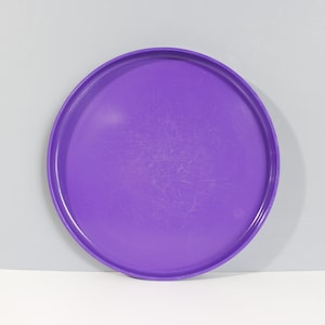2 Available - Heller Dinner Plate Purple Massimo Vignelli Stackable Melamine Modern Plastic