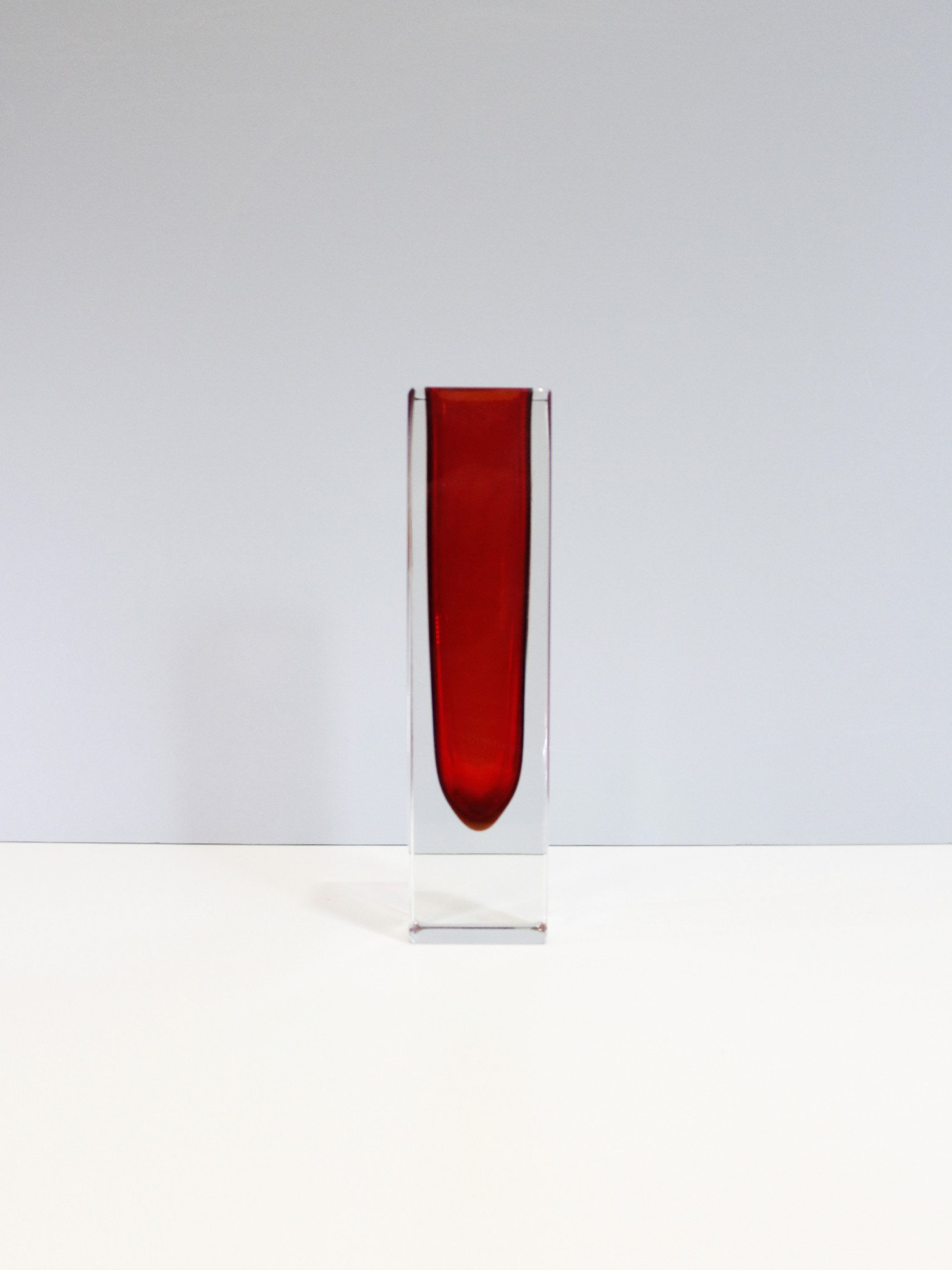Coupe Vintage Murano Sommerso - Flavio Poli - Verre Rouge - 1970