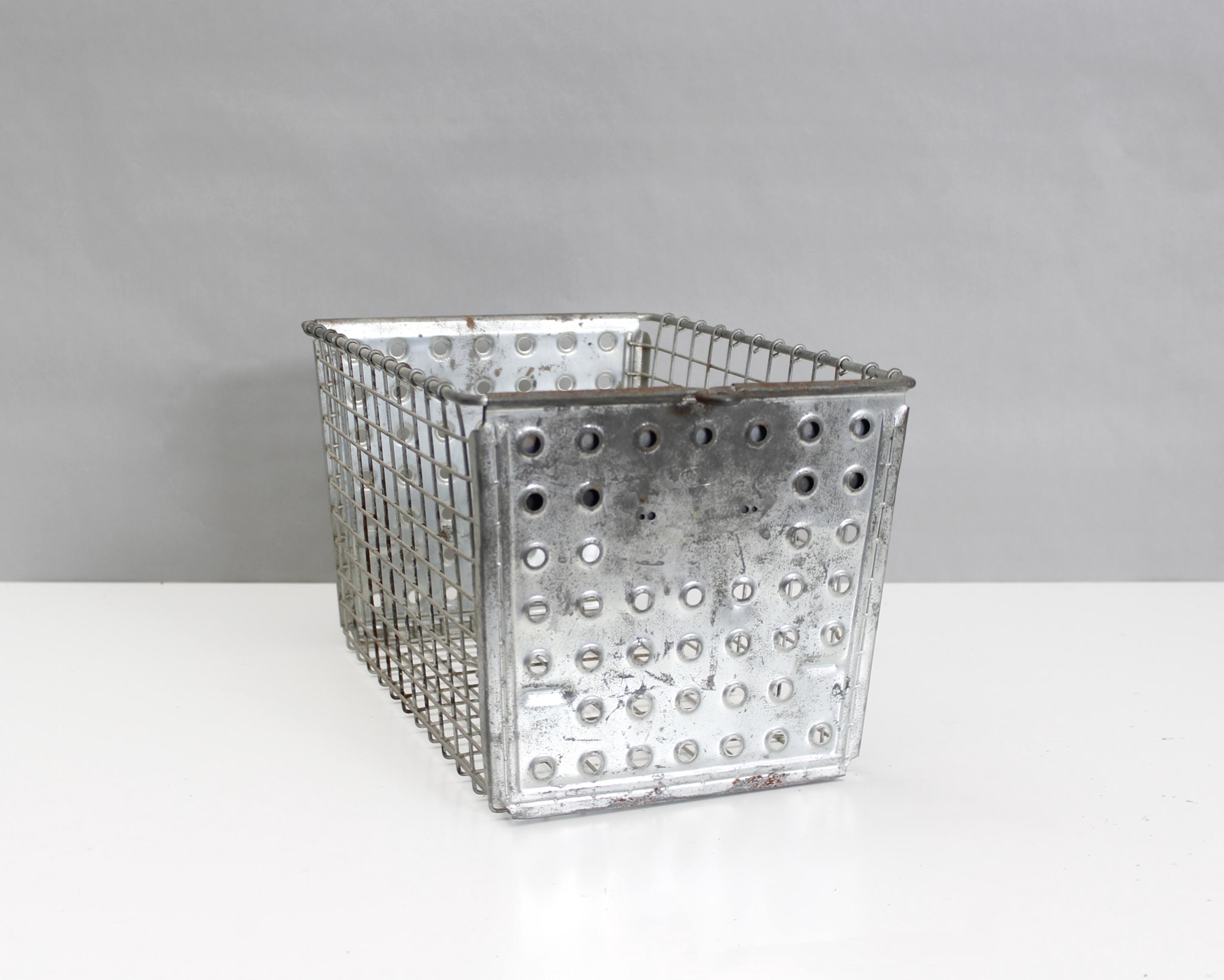 Vintage metal locker basket - Etsy 日本
