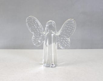 Vintage Kosta Boda Glass Ängelfigur Paperweight Bertil Vallien Mid Century