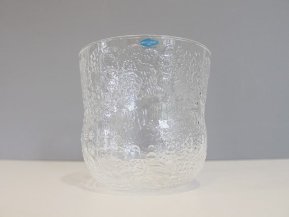 廃盤　レア オイバトイッカ　ファウナ　花瓶　器　ガラス　16cm ブラウン Nuutajarvi フィンランド ファウナ ガラス ボウル 花瓶 Oiva