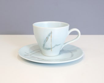 2 Available - Russel Wright for Knowles Grass Tea Cup and Saucer Mid Century