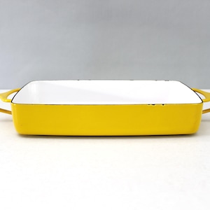 Dansk Kobenstyle Enamel Baking Pan Yellow Jens Quistgaard Danish Modern