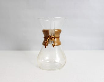 Vintage Chemex Coffee Maker: 14-cup Pyrex Glass, Mid-century