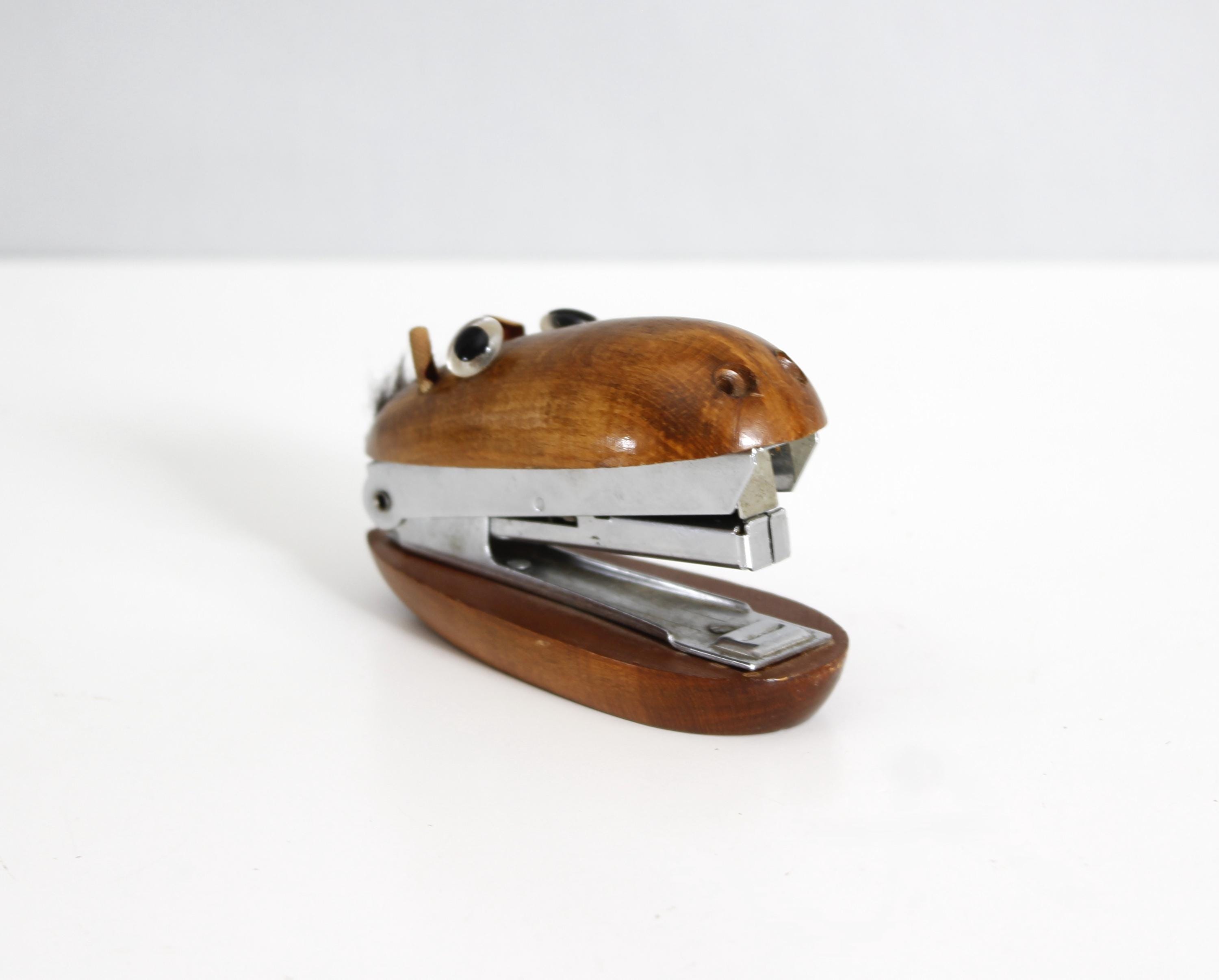Vintage Zoo Line Style Wooden Horse Head Stapler Mid Century - Etsy