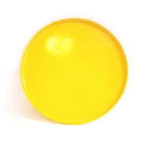 6 dostępnych - Heller Talerz obiadowy żółty Massimo Vignelli, składany, melaminowy, nowoczesny, plastikowy, 9,75 cala