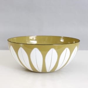 Cathrineholm Norway Ciotola in smalto Lotus senape 9,5" scandinavo