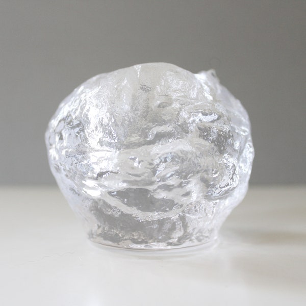 Kosta Boda Snowball Glass Candle Holder Ann Warff