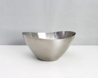 Vintage Cordova roestvrijstalen serveerschaal in mid-century modern stijl uit de jaren 60.