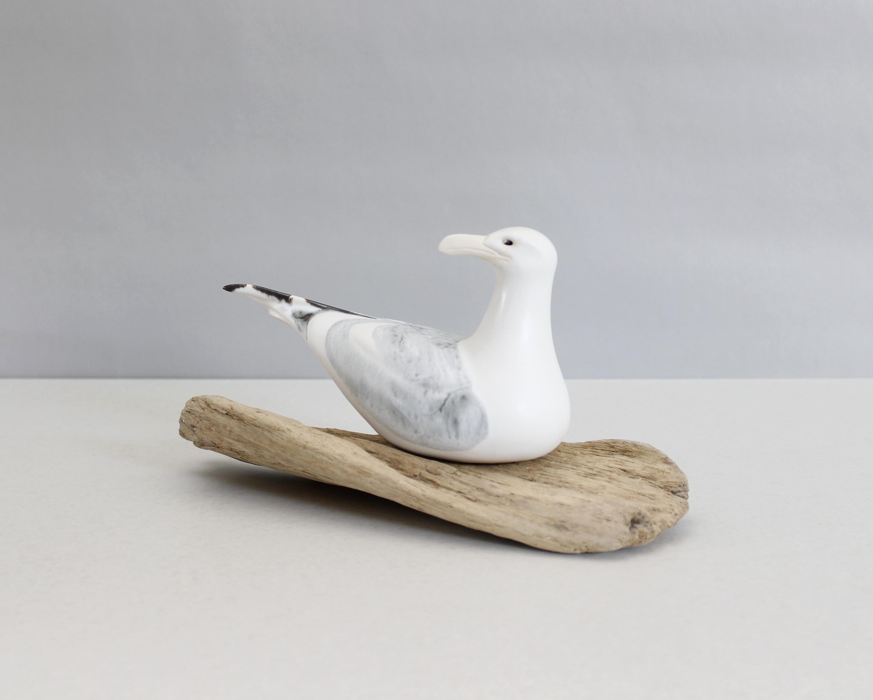 キティ カントレル ピューター製 ルーサイト 泳ぐアシカ 置物 オブジェ アート Andersen Design Studio Ceramic Seagull Figurine Statue on