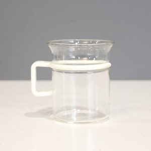 4 Available - Bodum Bistro Espresso or Tea Cup Mug Glass White Post Modern