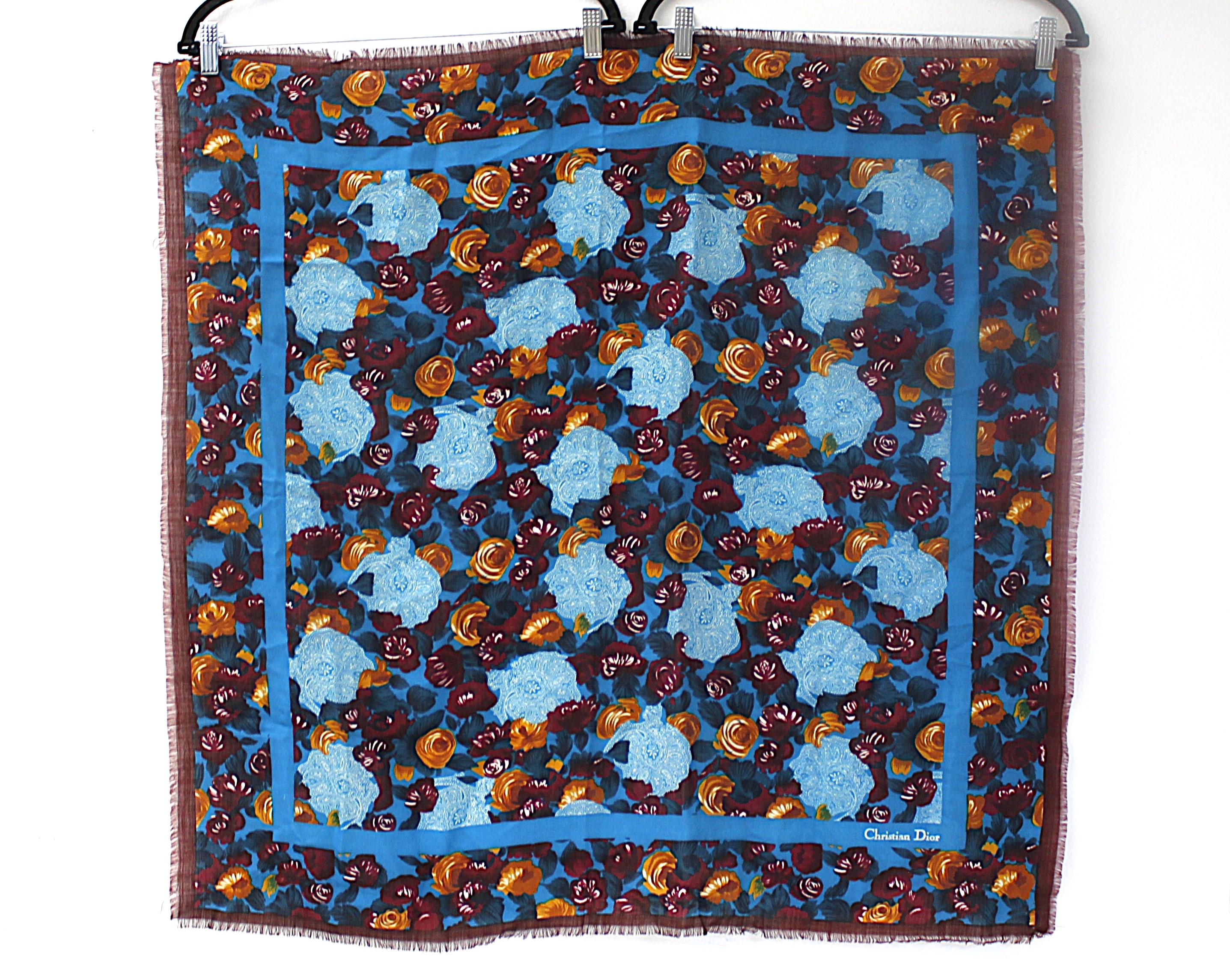 Dior flower scarf - Etsy 日本