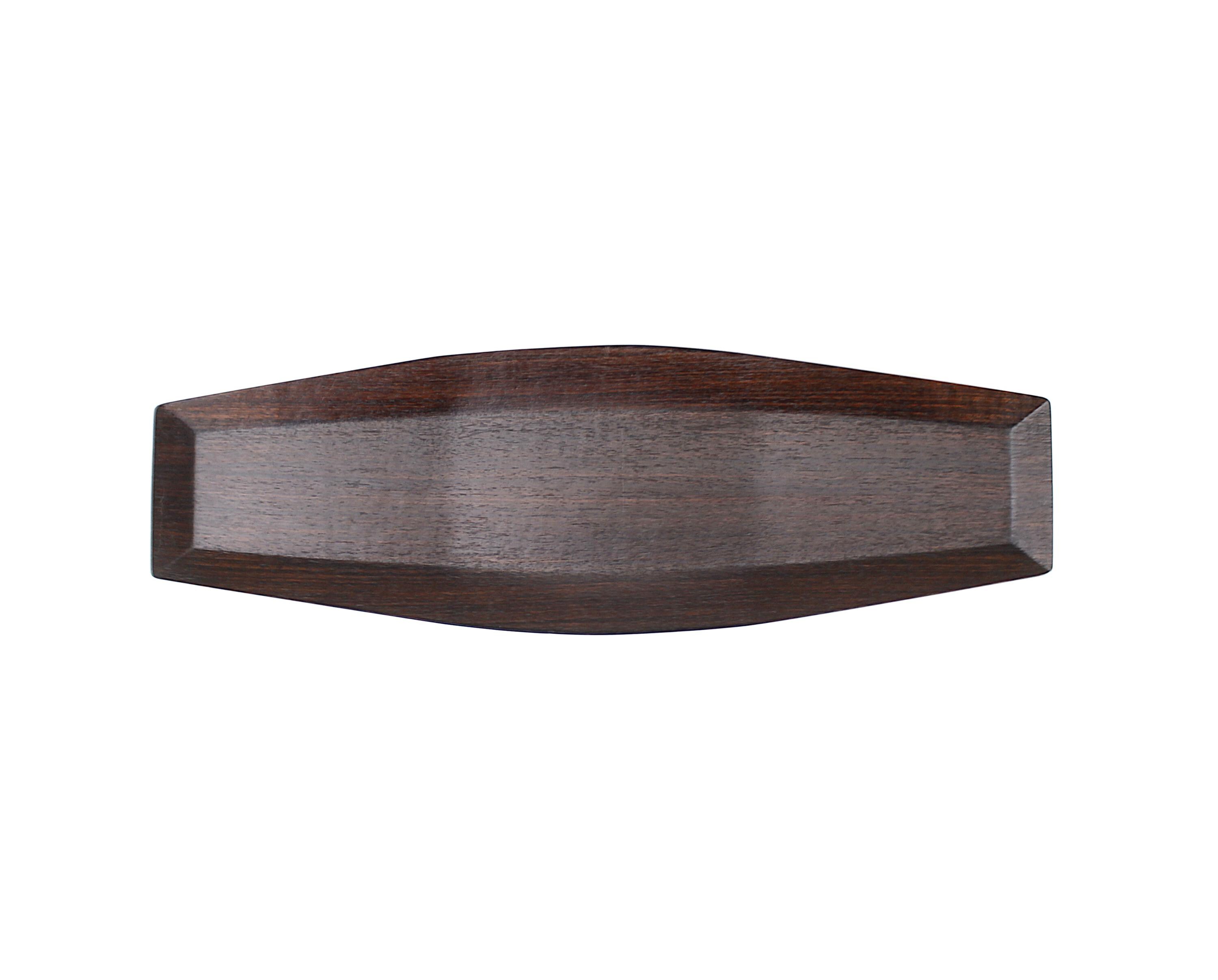 ヴィンテージ ウェンジ 曲げ木 サービングトレイ ゴールドクラフト