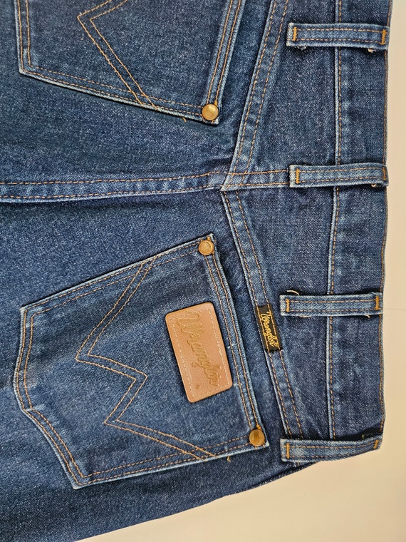 Vintage 80's Men's Wrangler Jeans Cowboy 30 x 36 … - image 4