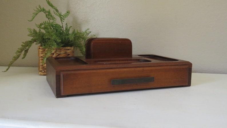 Mid Century Men S Wood Dresser Valet 60 S Mcm Walnut Etsy