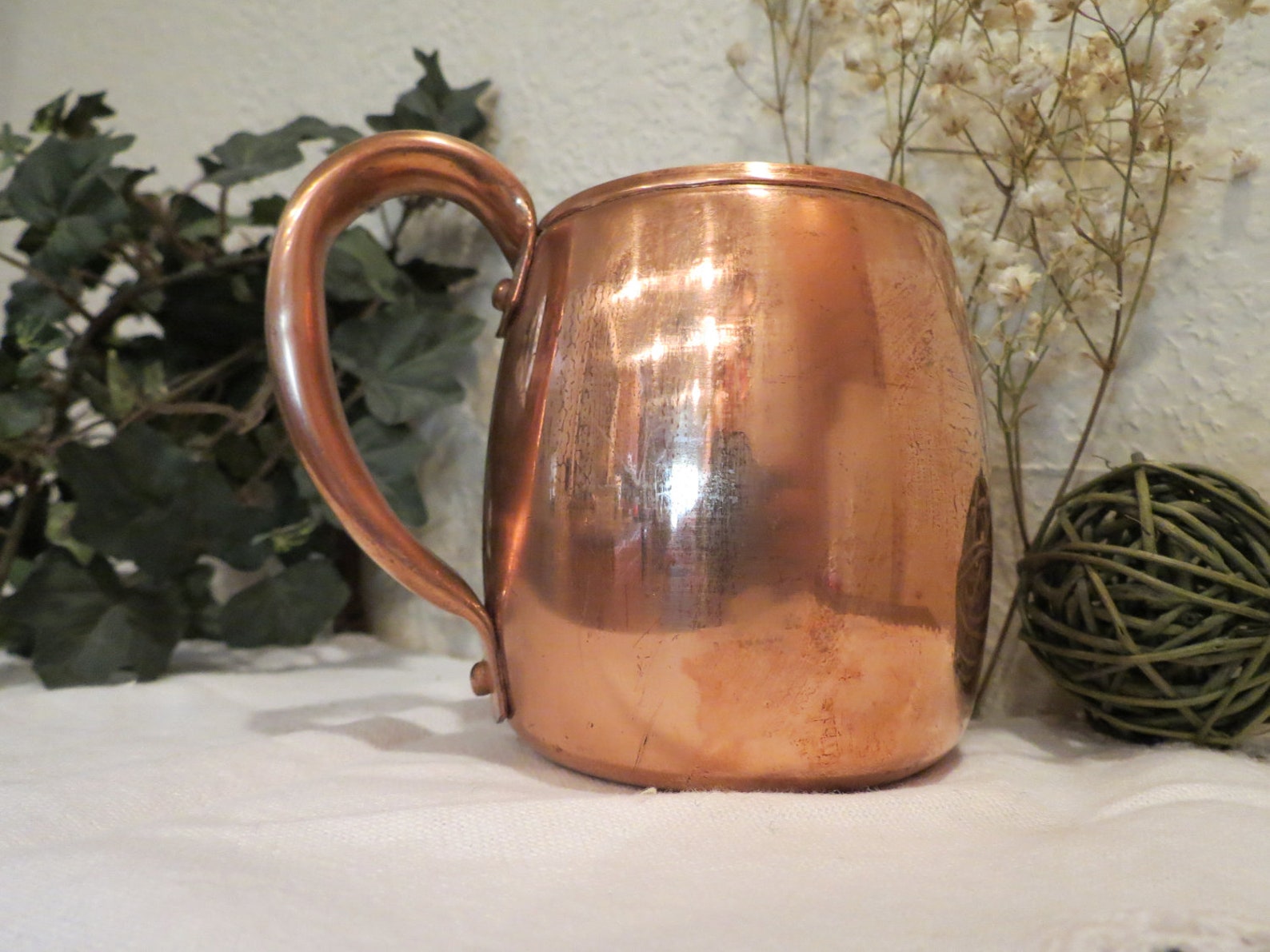 Vintage Solid Copper Mug by West Bend Etsy