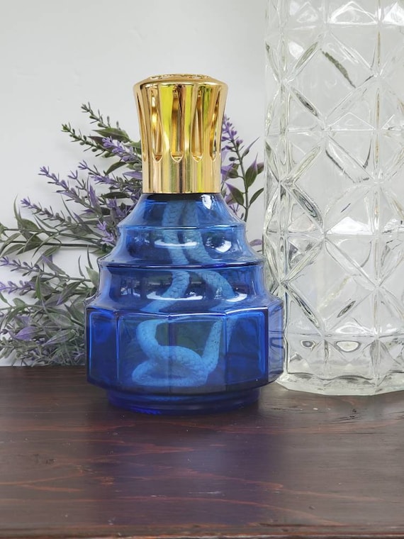 kalkoen Van toepassing zijn Ontdekking Lampe Berger French Fragrance Lamp Blue Glass Home Fragrance - Etsy Hong  Kong