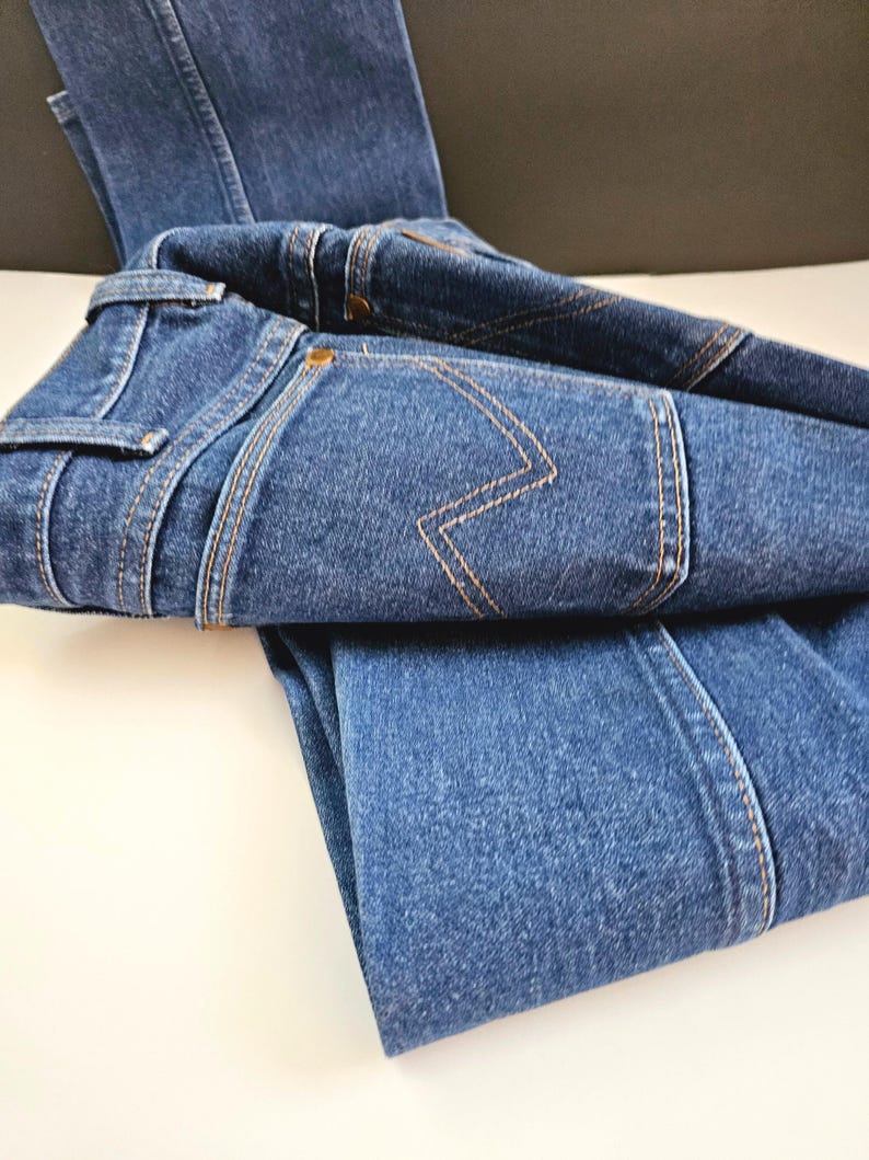 Vintage 80's Men's Wrangler Jeans Cowboy 30 x 36 - Wrangler Rodeo Jeans image 2