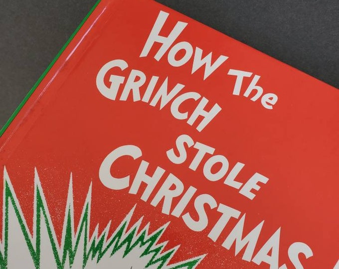 Vintage Dr. Seuss How the Grinch Stole Christmas Book Hardback 1957