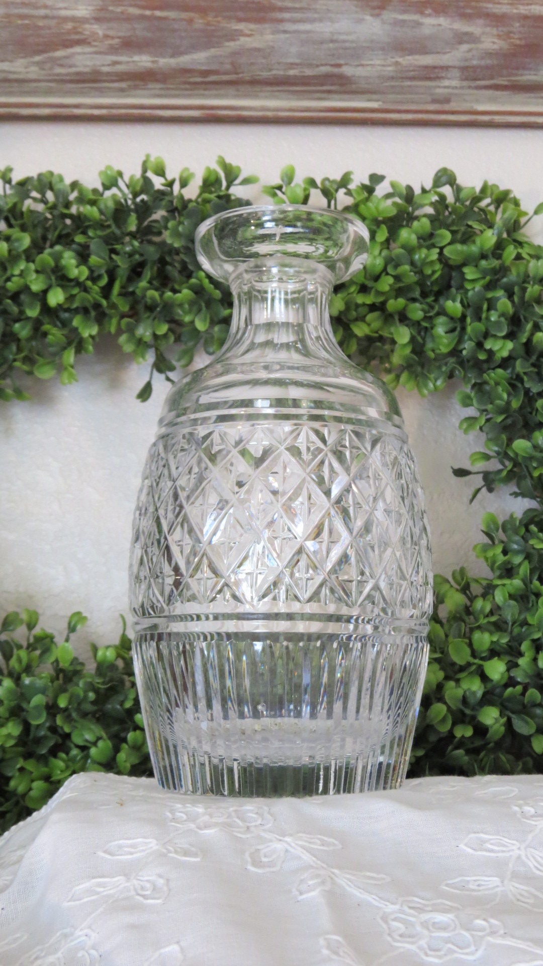 Waterford Crystal Decanter Castletown Pattern Etsy