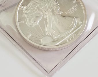 2000 American Silver Eagle .999 Fine Silver 1 oz  The Dawn of a new Millennium Vintage