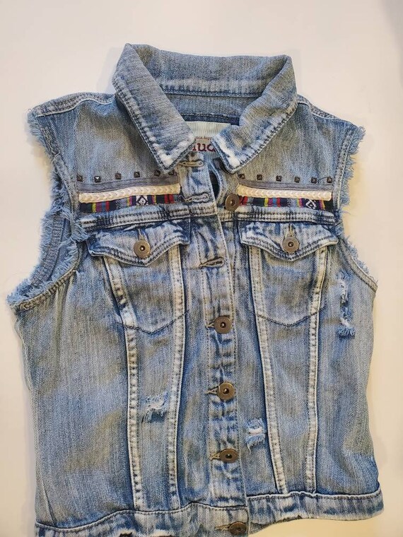 Vintage Denim Vest Mudd Jeans Size 