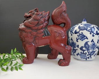 Vintage Japanese FOO Lion Statue Ceramic Fitz and Floyd Vernissage - Foo Dog Statue Asian Decor