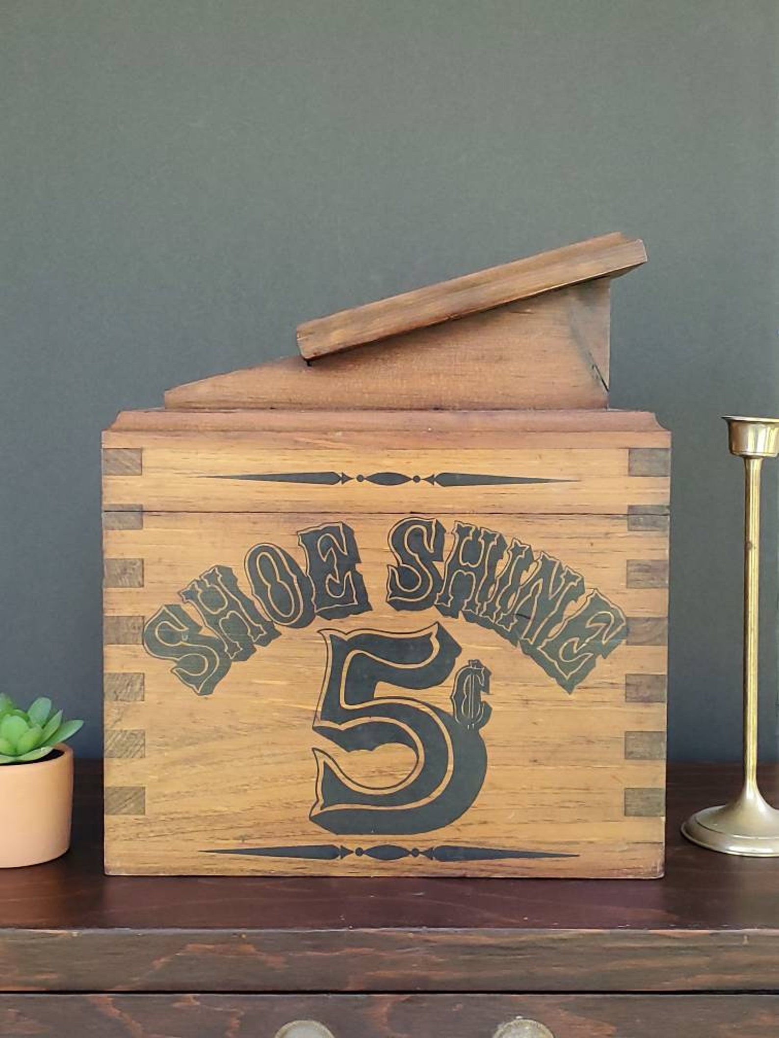 extra large shoe shine box