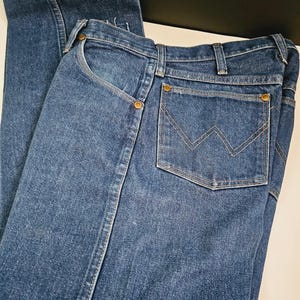 Vintage 80's Men's Wrangler Jeans Cowboy 30 x 36 - Wrangler Rodeo Jeans image 3