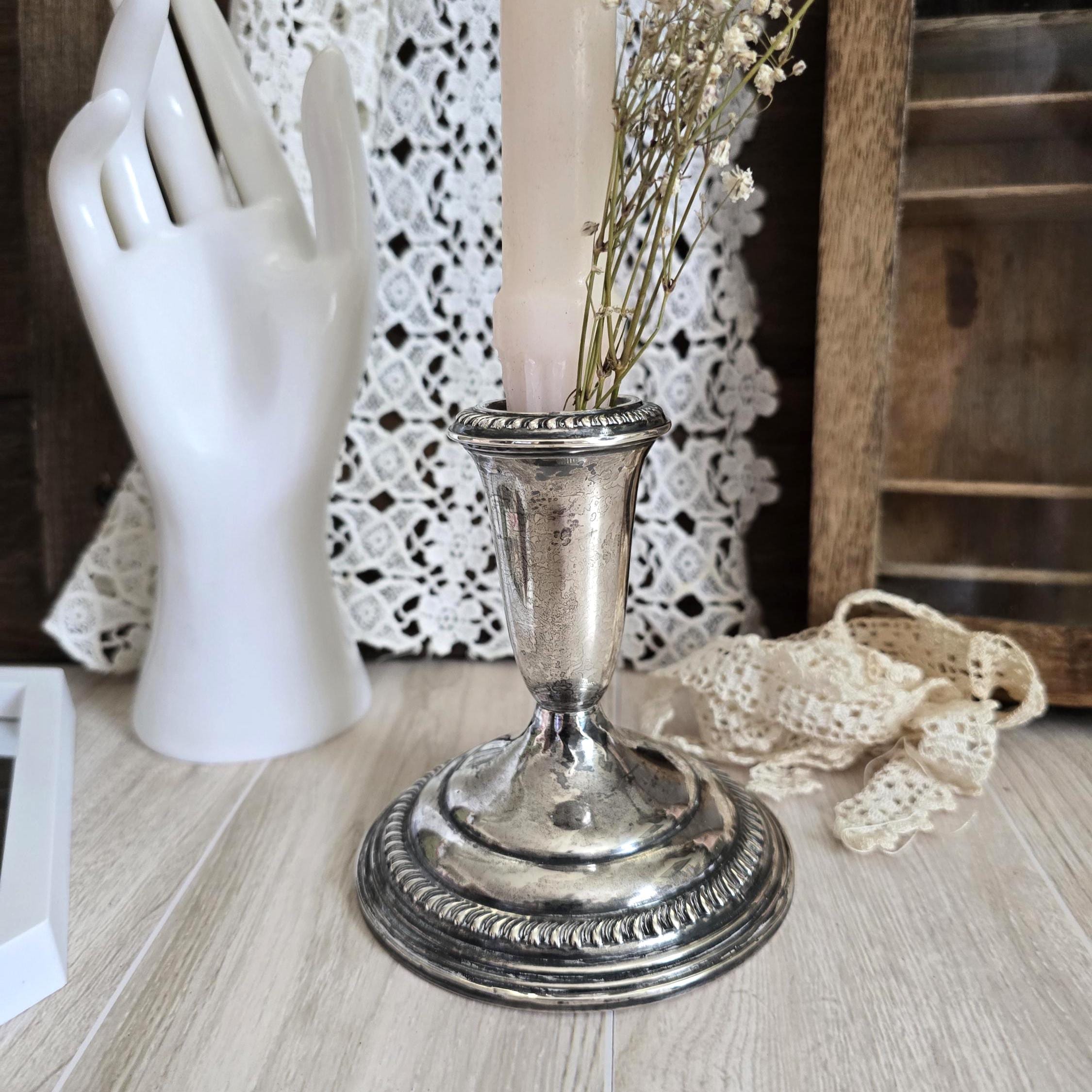 Sterling Weighted Candlestick - Etsy