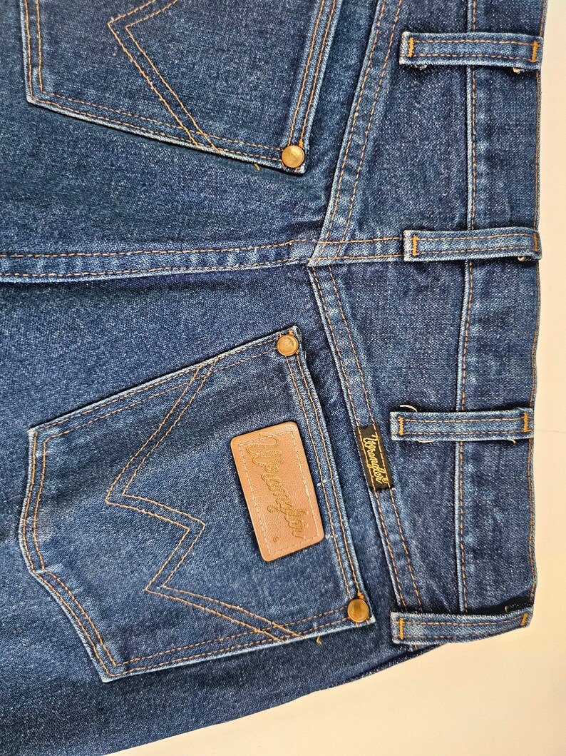 Vintage 80's Men's Wrangler Jeans Cowboy 30 x 36 - Wrangler Rodeo Jeans image 4