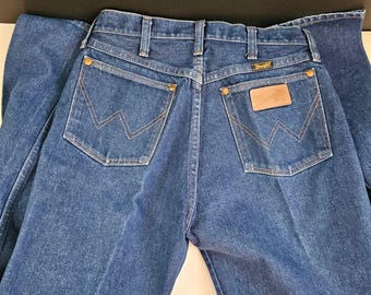 Vintage 80's Men's Wrangler Jeans Cowboy 30 x 36 - Wrangler Rodeo Jeans