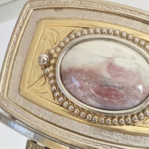 Agate Slab Belt Buckle Natural Dendritic Raw Edge Translucent Artisan Handmade Agate Belt Buckle - Etsy UK main image 4