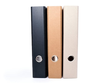 A4 recycled binders with edge protection, sustainable binders with a natural and eco-friendly look - made in Germany, ring binders, file folders