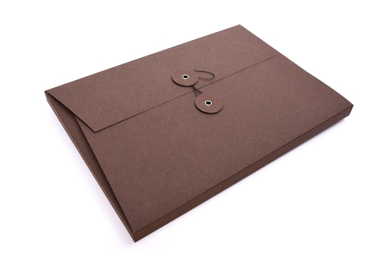 Japan folder coffee Document folder with cord closure
