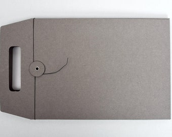 Teczka ToGo z zamknięciem sznurkowym, teczka na dokumenty, teczka do pisania, teczka na seminaria, teczka zrównoważona, papier ekologiczny i z recyklingu, teczka A4