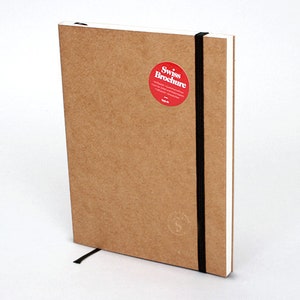 Swiss Brochure Notebook Craft seminar book, notebook with pockets and elastic band image 1