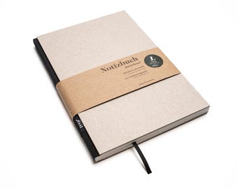 BerlinBook A5 notebook by tyyp® – sustainable, handmade, recycled paper, bullet journal, gift for creatives