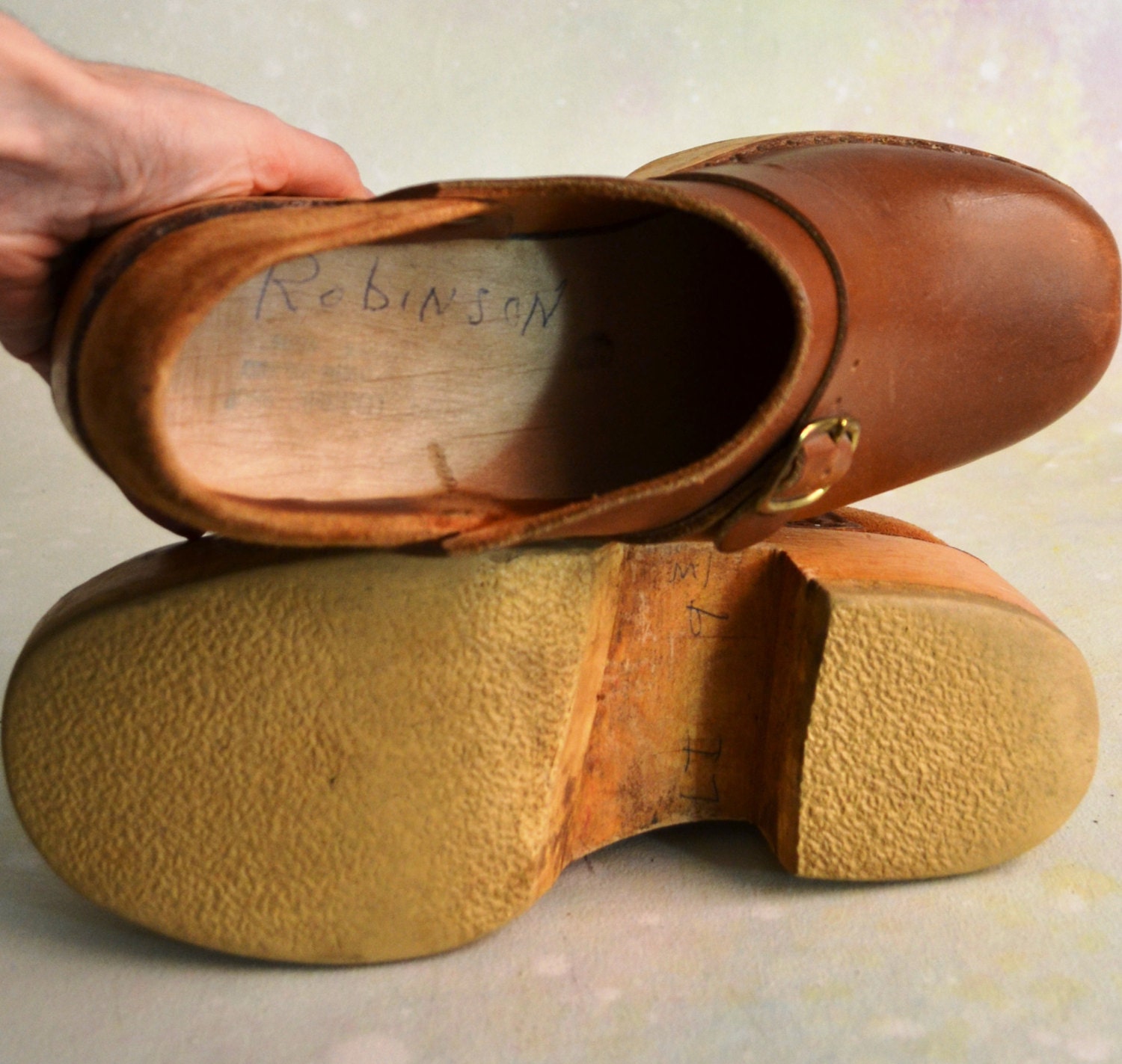 1970s Handmade Clogs // Classic Style Vintage Clogs With Monk Etsy