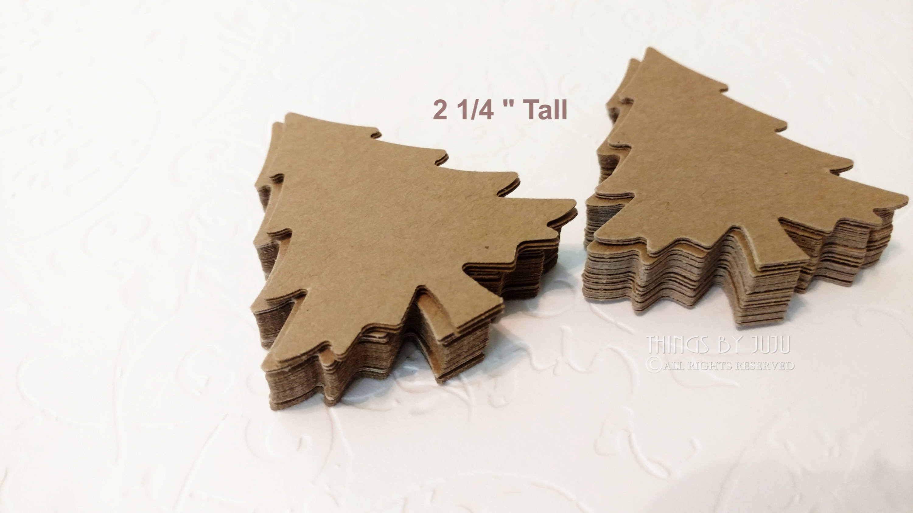 Christmas Tree Punch Large Kraft Pine Tree Evergreen Tree Etsy