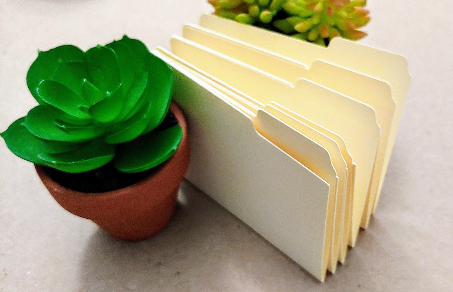 Mini File Folders Small Manila Folders Etsy