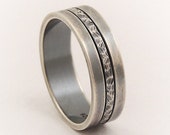 Unique Men's Wedding Band, Mens Promise Ring, Mens Thumb Ring, 7mm Sterling Silver Wedding Band, Unique Promise Ring, Men Engagement Ring